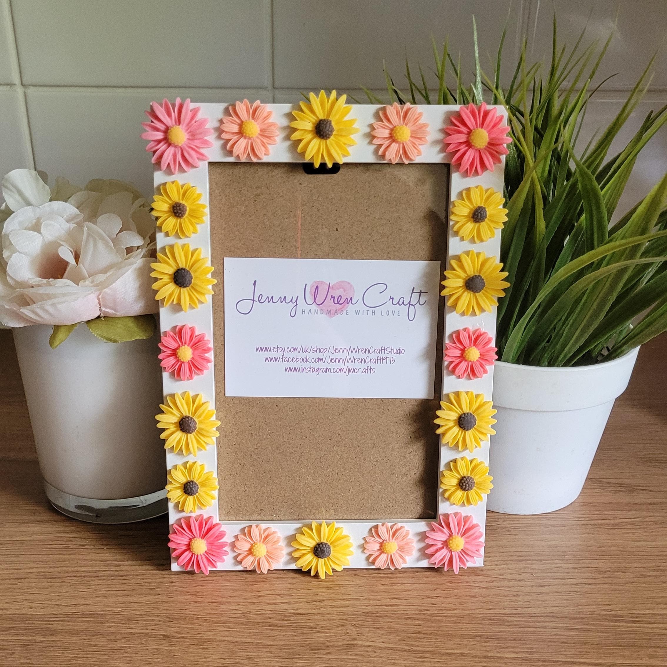 Colourful 3D Resin Flowers Photo Frame 4 X 6 Inches - Etsy