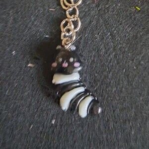 Colourful Resin Caterpillar Key Ring/Bag Tag 4