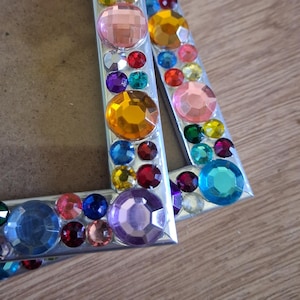 Colourful Rhinestone Crystal Photo Frame 4 x 6 inches