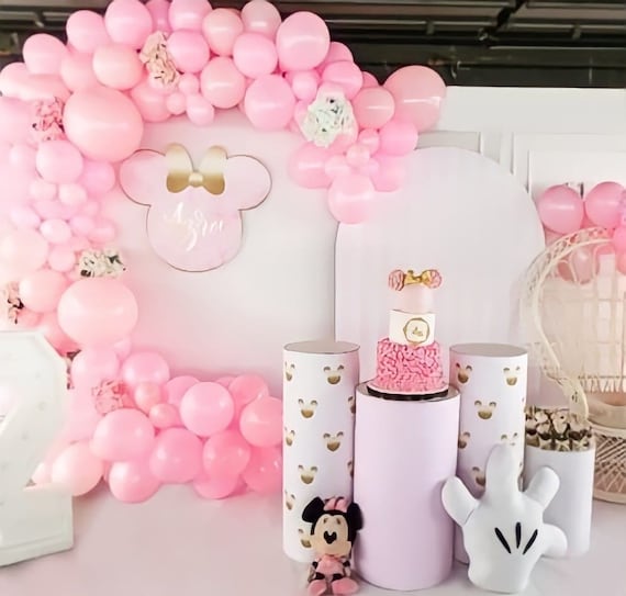 Minnie Mouse Tema, Set Festa di Compleanno, Personalizzato, Lamina, Sfondo,  Personalizzato, Minnie Mouse Sfondo, Adesivi, Decorazioni -  Italia
