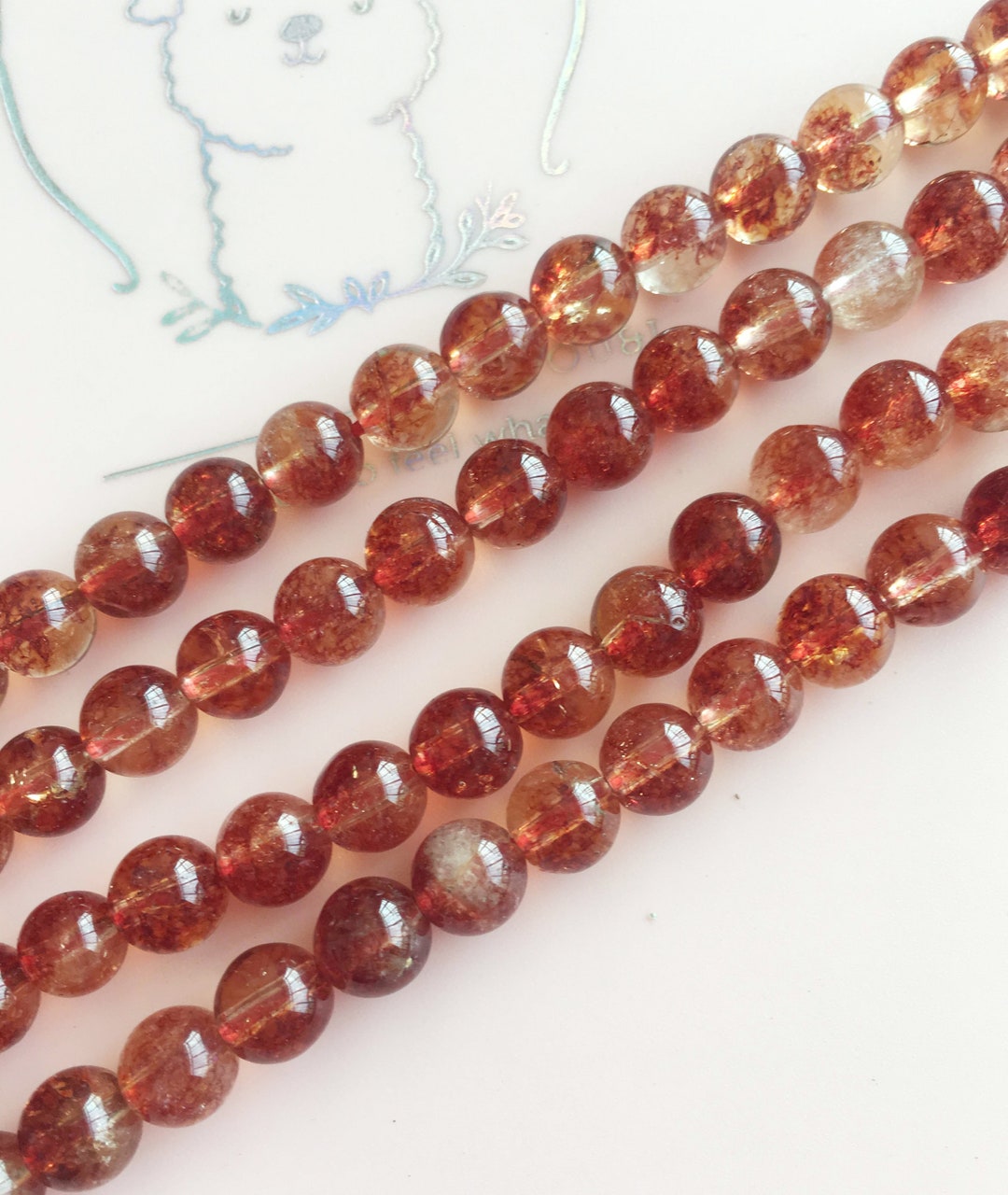 Red Popcorn Crystal Quartz Round Beads4mm 6mm 8mm 10mm 12mm Etsy