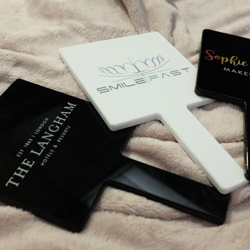 Personalised Handheld Makeup Mirror Etsy