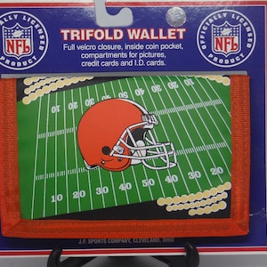 Cleveland Browns Tri-Fold Nylon Football Wallet