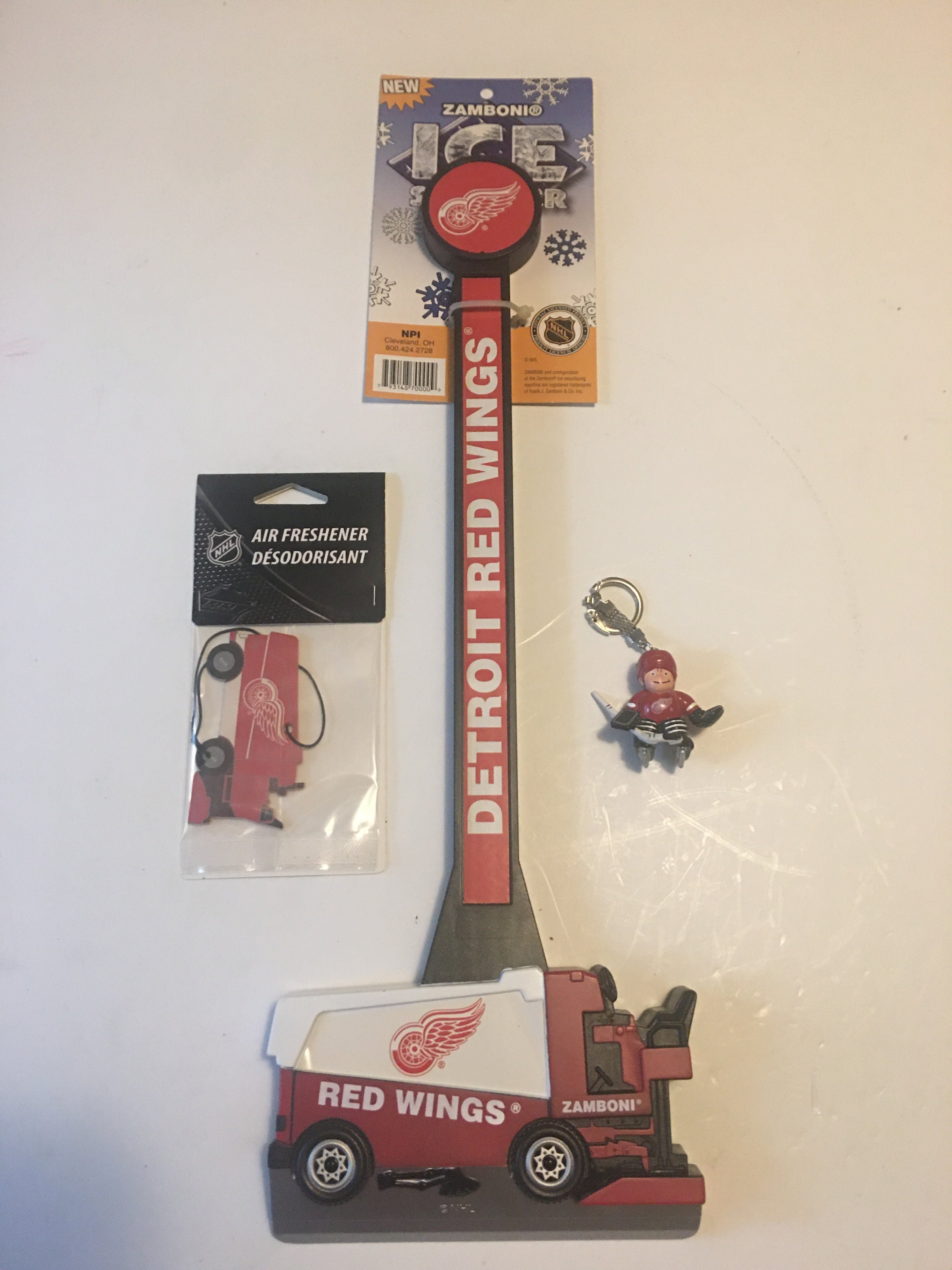Detroit Red Wings Zamboni Ice Scraper y Zamboni Air Freshener Etsy España