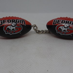 Georgia Bulldogge Fußball Schlüsselanhänger