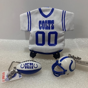 Indianapolis Colts Jersey, Football & Helm Schlüsselanhänger