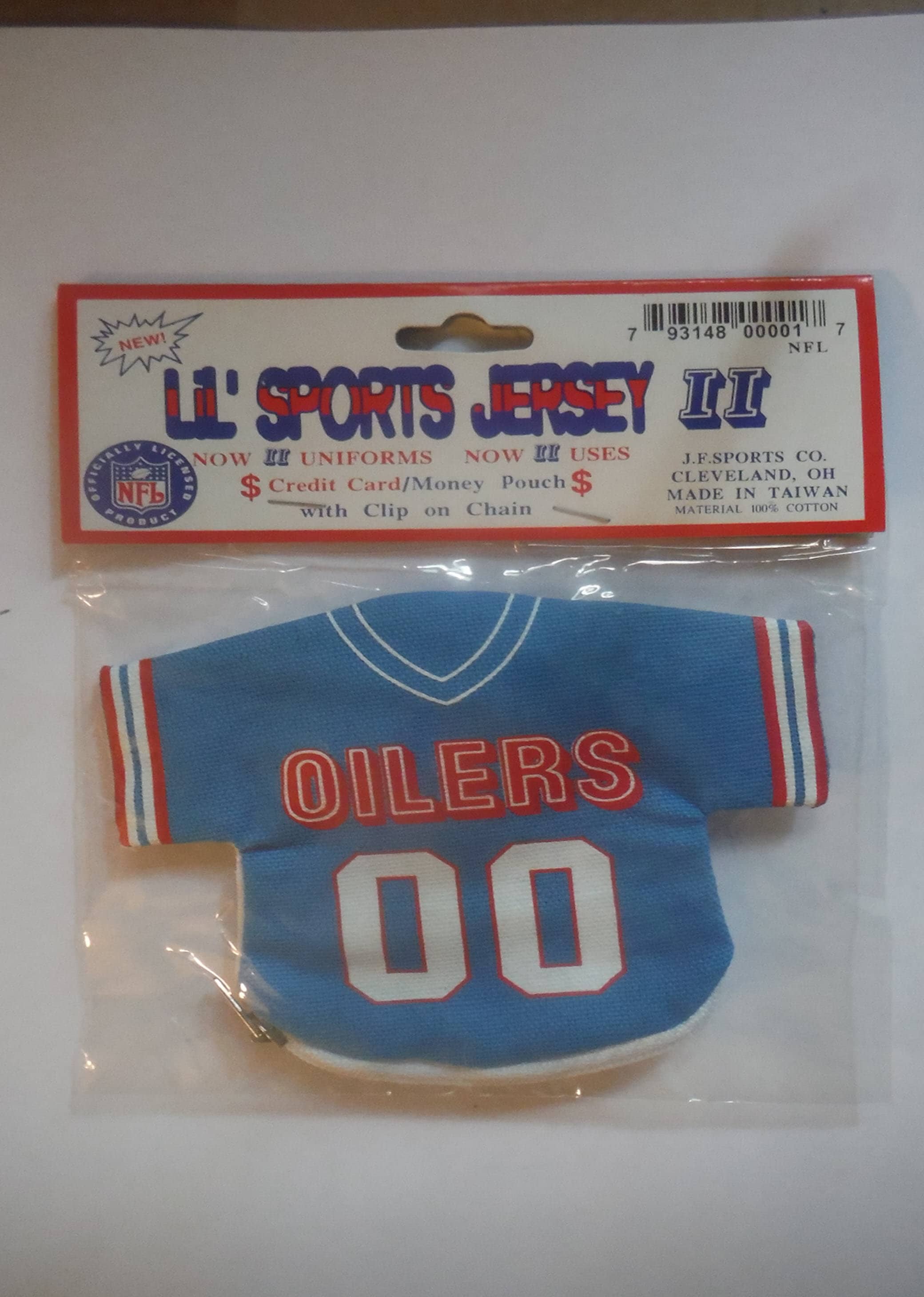 Vintage RARE Logo 7 NFL Houston Oilers Warren Moon #1 Jersey Size