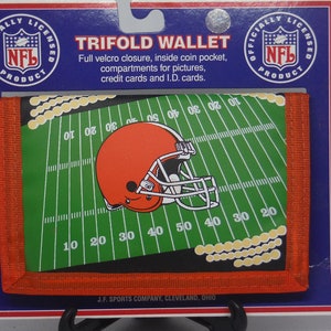 Cleveland Browns Tri-Fold Nylon Football Wallet
