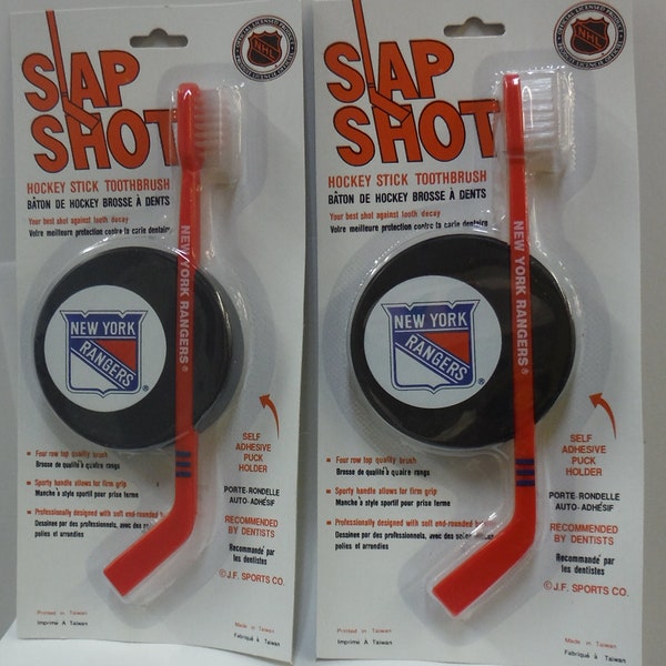 Pair of New York Rangers Slap-Shot Toothbrush