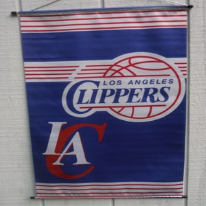 Los Angeles Clippers Satin Basketball Banner