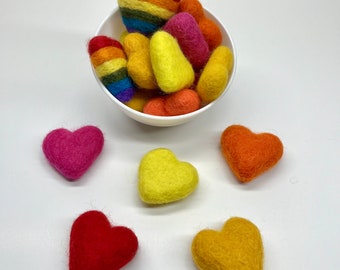 Felt Hearts Craft Garland Eco Decor Bowl Tiered Tray Mobile