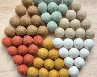 Felt Ball Bundle Garland Coaster Placemat Mobile