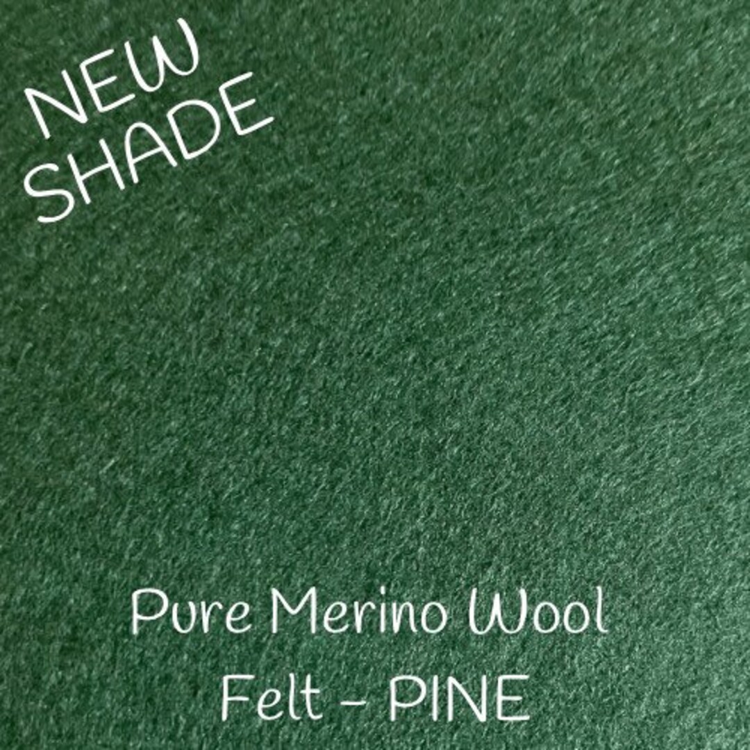 Pine Green Merino Pure Wool Felt Craft Doll Embroidery Sheet Etsy