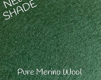 Pine Green Merino Pure Wool Felt Craft Doll Embroidery Sheet