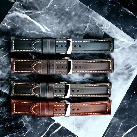 HiCycle2 Cinturino Di Ricambio Con Fibbia Per Panerai Marina - Foto 11