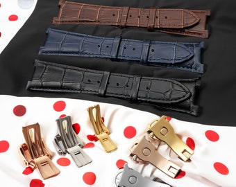 Genuine Leather Patek Philippe Strap Fit for Patek Philippe Nautilus 5711 Watch Strap replacement