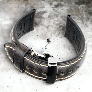 Panerai Replacement Band Genuine leather Watch Band Strap Bracelet with Buckle 18 / 19 / 20 / 22 / 23 / 24 / 26 mm