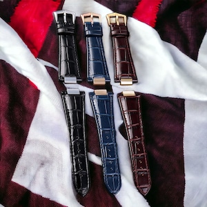 Leather Strap Fit for Patek Philippe Nautilus Watch 25MM