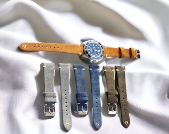 Cinturino in pelle scamosciata per Omega x Swatch Speedmaster Moonswatch 20 mm 22 mm