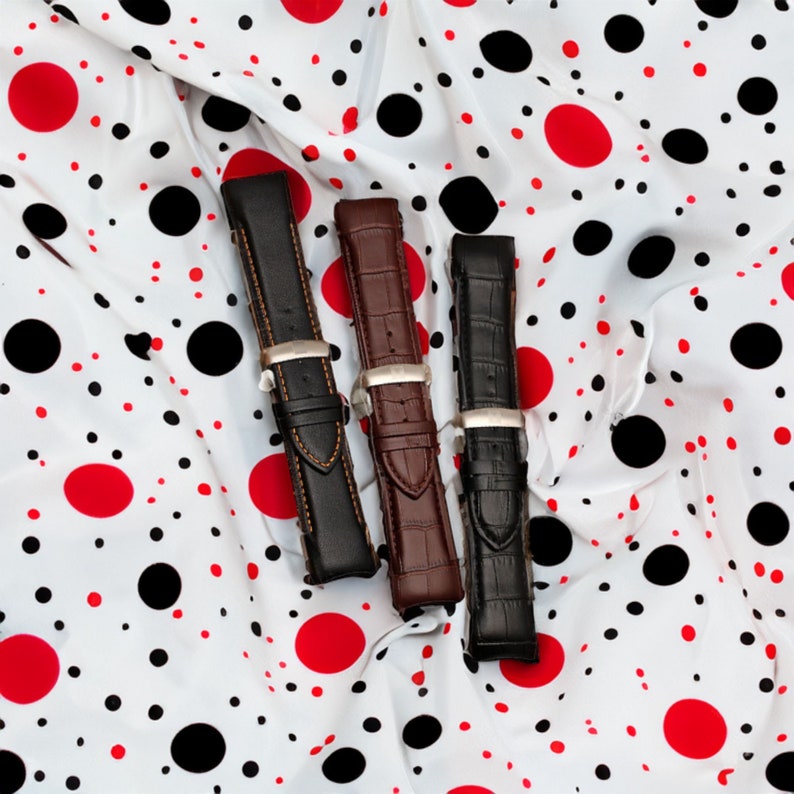 Crocodile Leather Watch Band: Tissot Couturier Replacement Strap 22/23/24mm