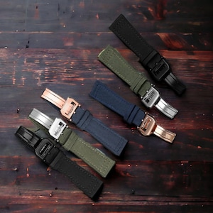 Replacement Canvas Strap for IWC Portuguese/Big Pilot 20mm 21mm 22mm Watch Band