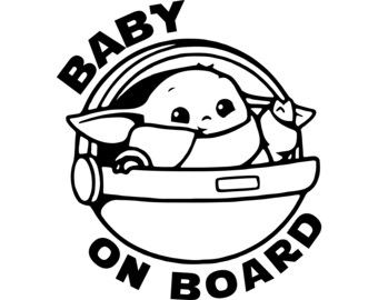 Download Yoda Baby On Board Etsy
