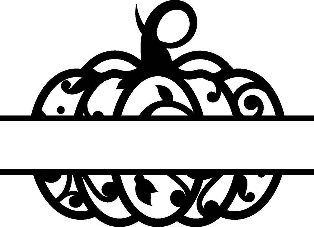 Pumpkin Name Plate SVG - Etsy