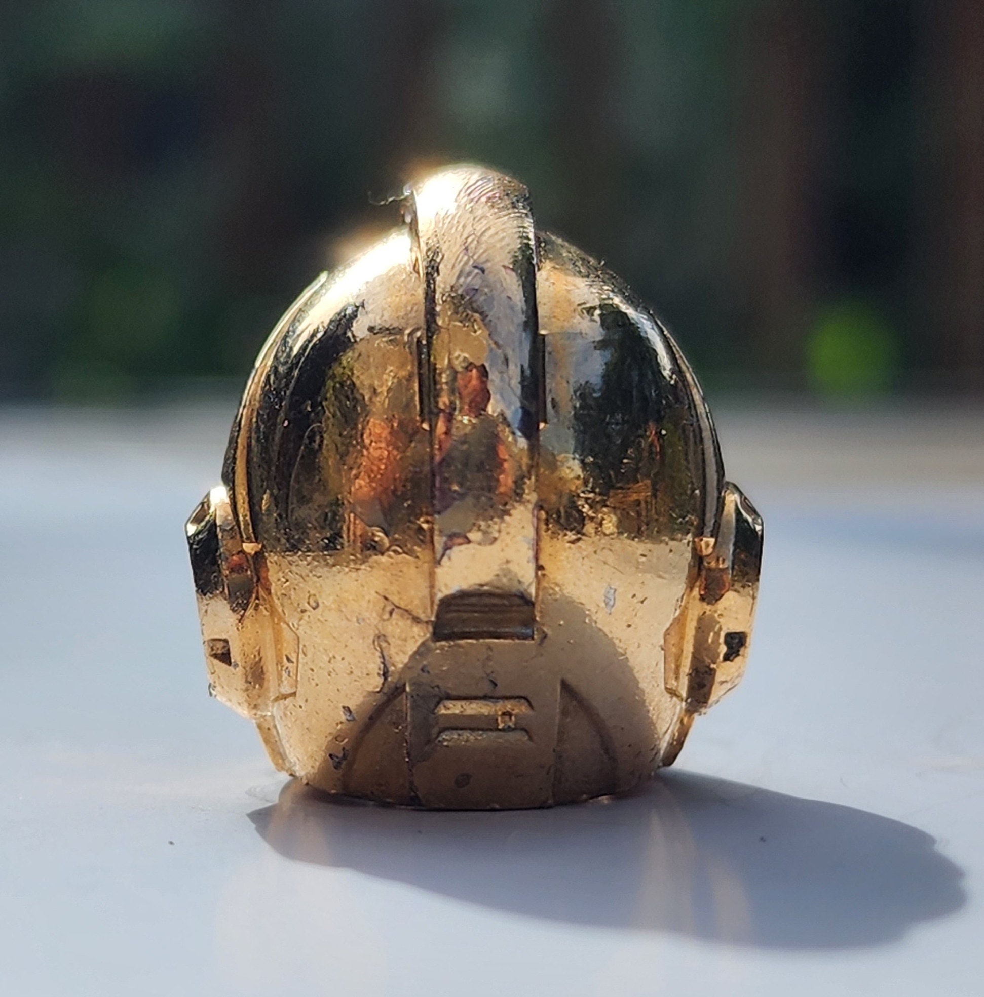 Mega Man X Helmet - Real Metal Plated Necklace, Keychain