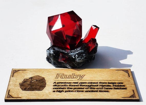 Ruby W/ Plaque - Zelda: Breath of the Wild / Tears of the Kingdom