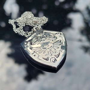Hylian Shield Pendant Necklace - Nickel Plated - The Legend of Zelda