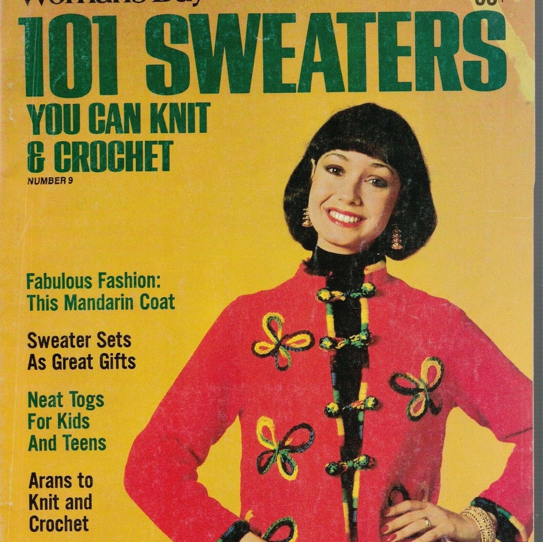 101 Sweaters You Can Knit & Crochet 1976 Woman's Day - Etsy