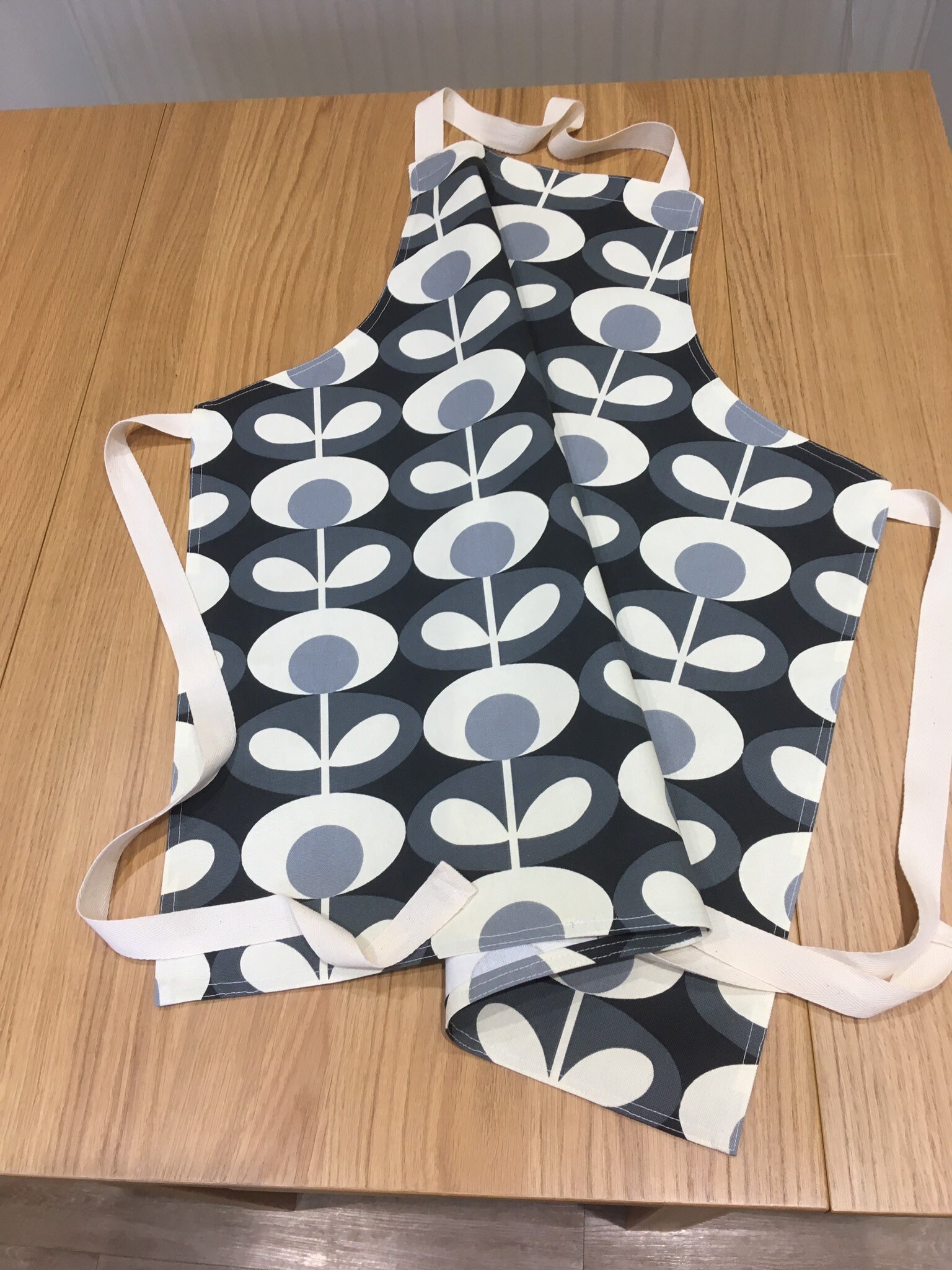 Adult Apron. Orla Kiely Fabric. Unique. Handmade. Retro Oval Etsy