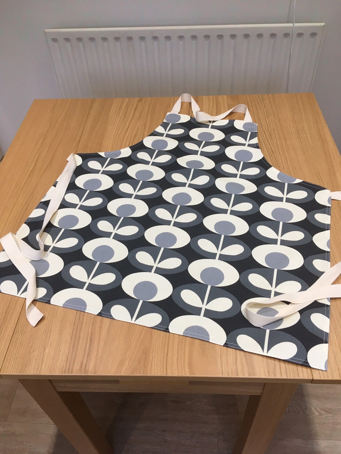 Adult Apron. Orla Kiely Fabric. Unique. Handmade. Retro Oval Etsy