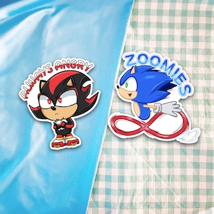 Sonic Character Stickers | Sonic The Hedgehog | Shadow The Hedgehog