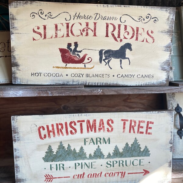 Sleigh Ride Sign - Etsy