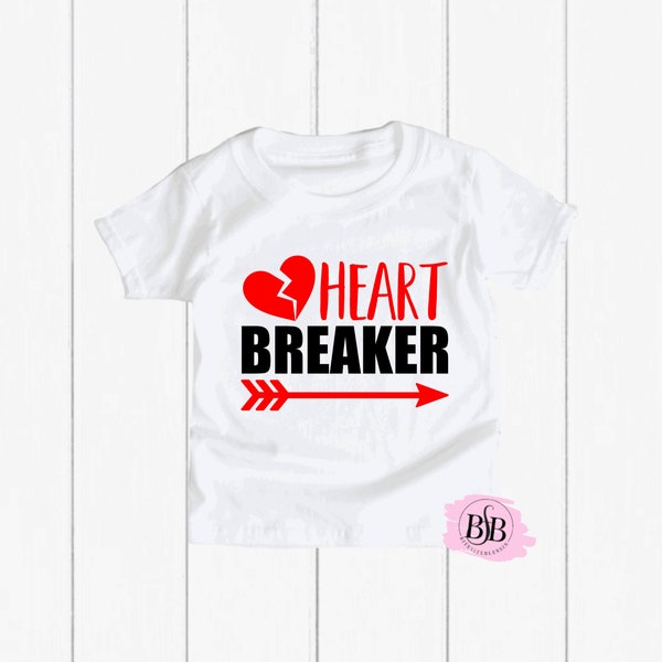 Heart Breaker Shirt, Valentines Day Shirt, Boys Valentine Shirt,Toddler Valentines Day Shirt,Baby Boy Valentines Shirt,Kid's Valentine Shirt