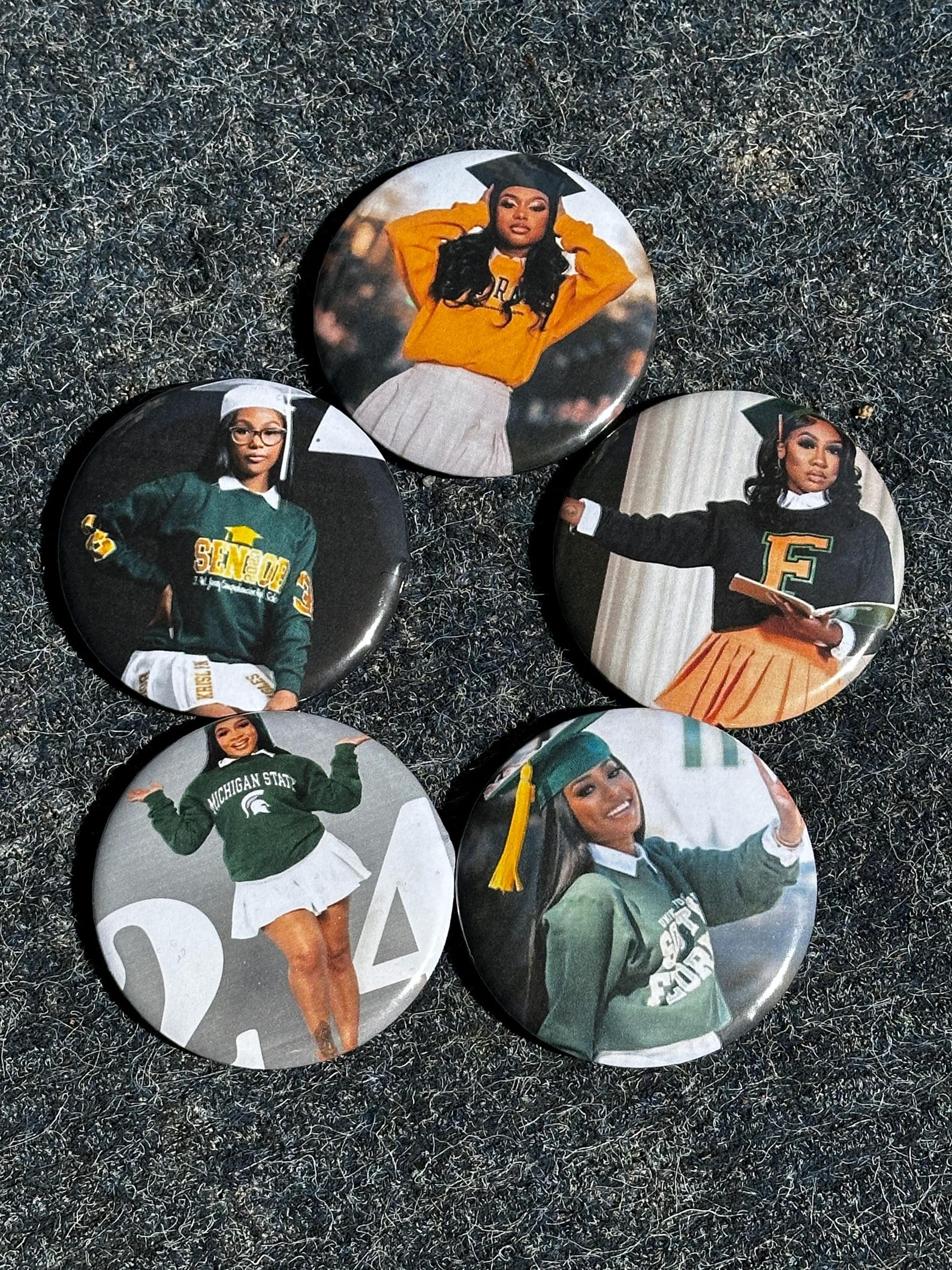Custom Graduation Button With Photo | High School Senior 2026 Pin ...