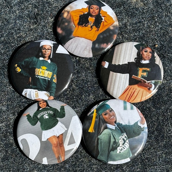 Graduation Gift, Graduation Buttons, Graduation Button Pins, Button Pins, Buttons, Custom Buttons, Class of 2024, Custom Button Pins, Gifts
