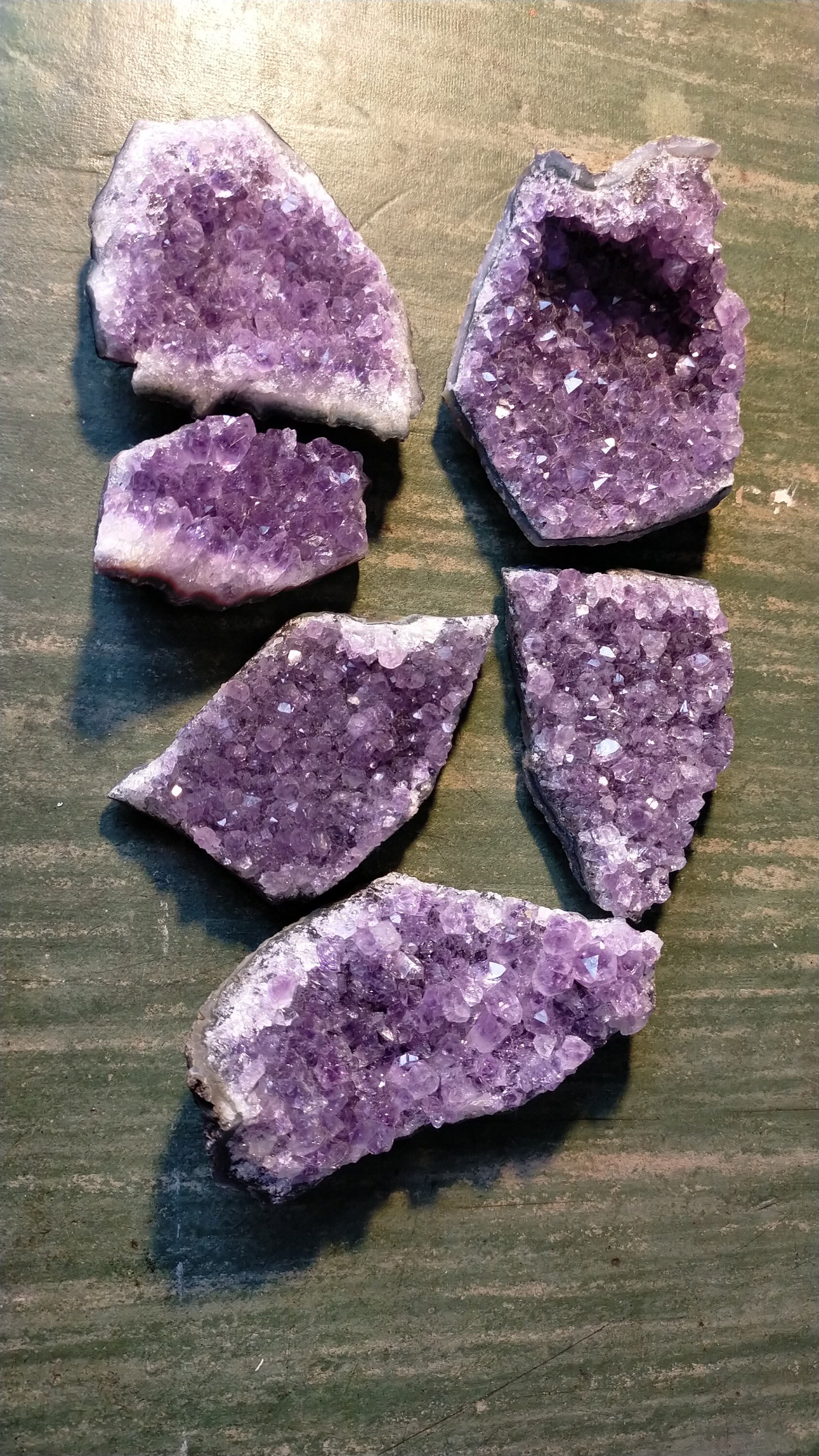 Druse d'améthyste Naturelle Brute Petits Cristaux