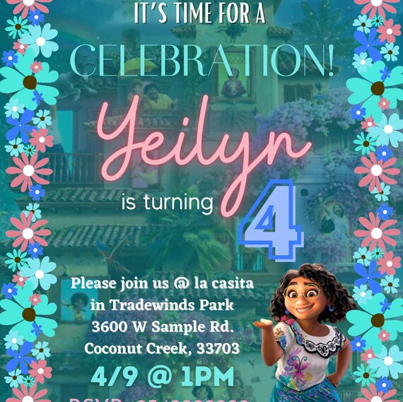 Encanto Birthday Invitation Etsy