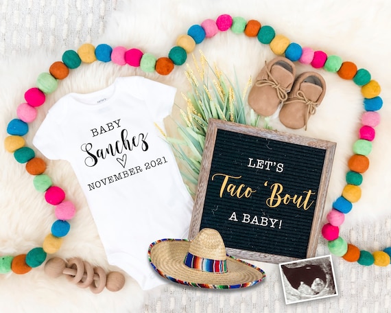 Taco Bout A Baby Pregnancy Announcement Cinco De Mayo Tshirt Taco Bout A Baby Pregnancy Announcement Cinco De Mayo Tshirt