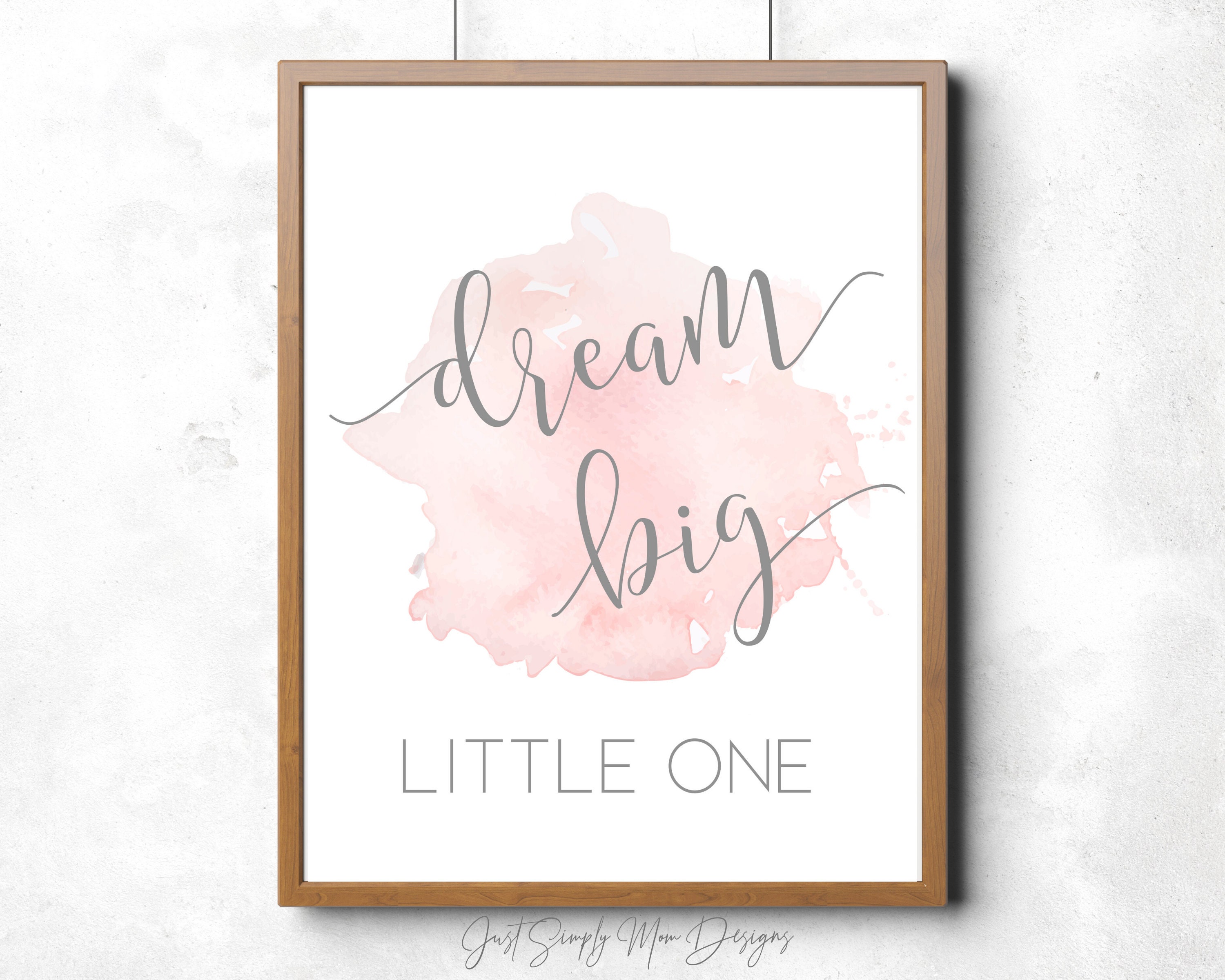 Printable Pink Nursery Wall Decor for Baby Girl Nursery | Etsy