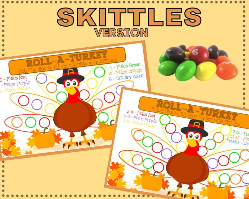 Thanksgiving Table Game for Kids Toddler Preschool Older Etsy