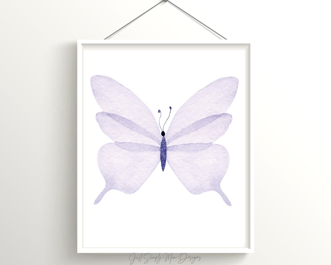 Purple Nursery Decor Butterfly Nursery Decor lavendar Etsy