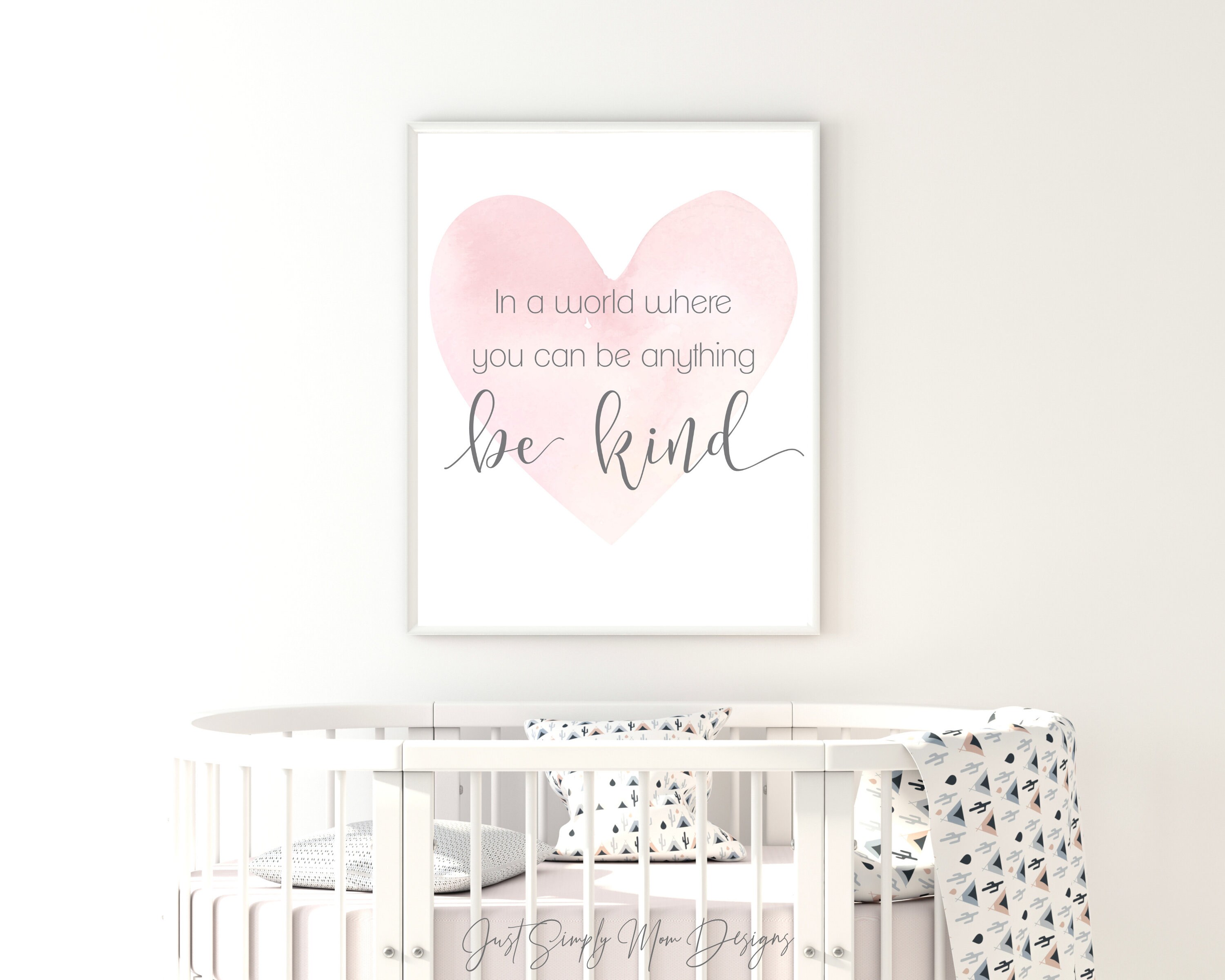 Pink Nursery Wall Decor for Baby Girl Nursery Blush Baby Etsy