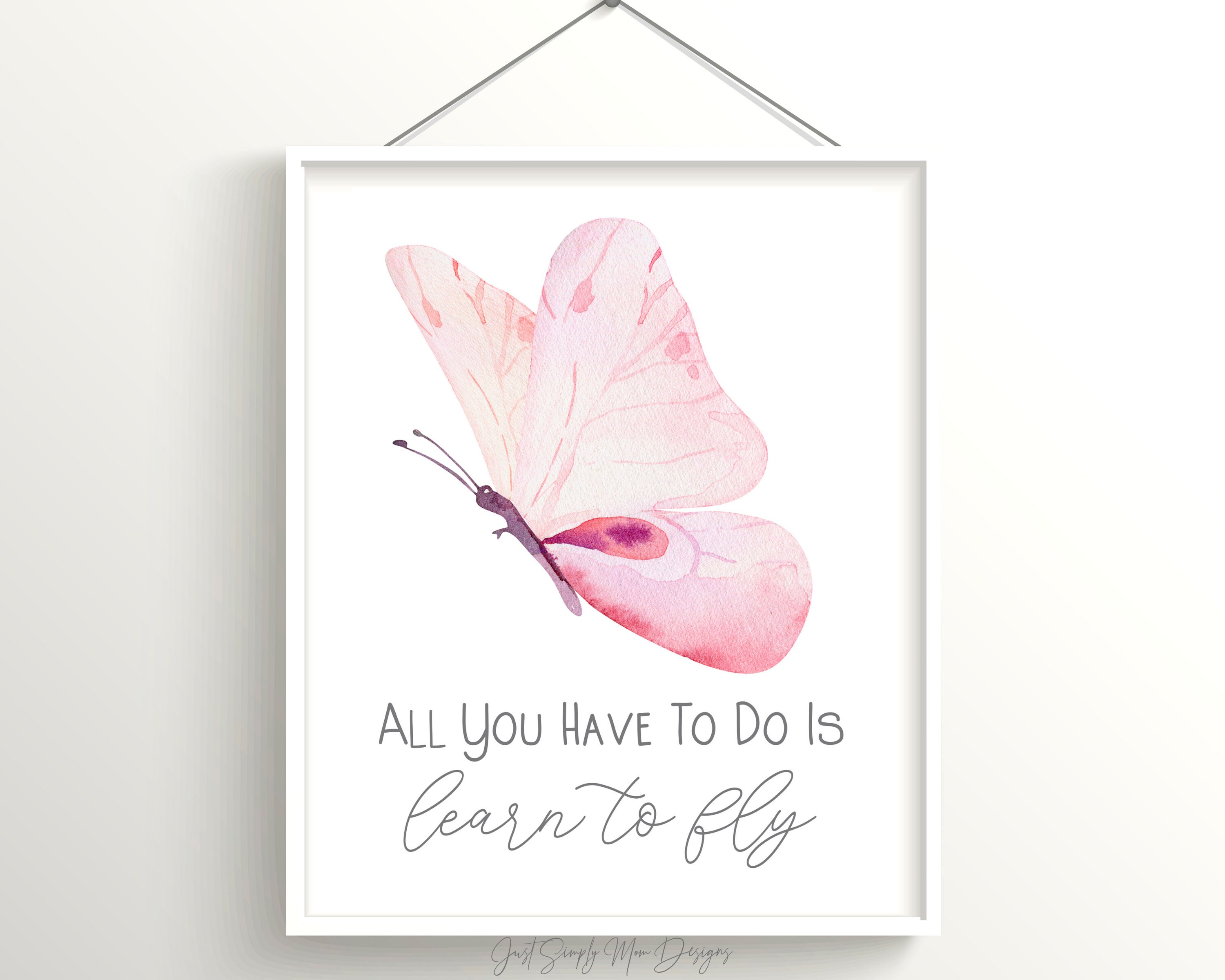 Printable Pink Nursery Wall Decor for Baby Girl Nursery Etsy