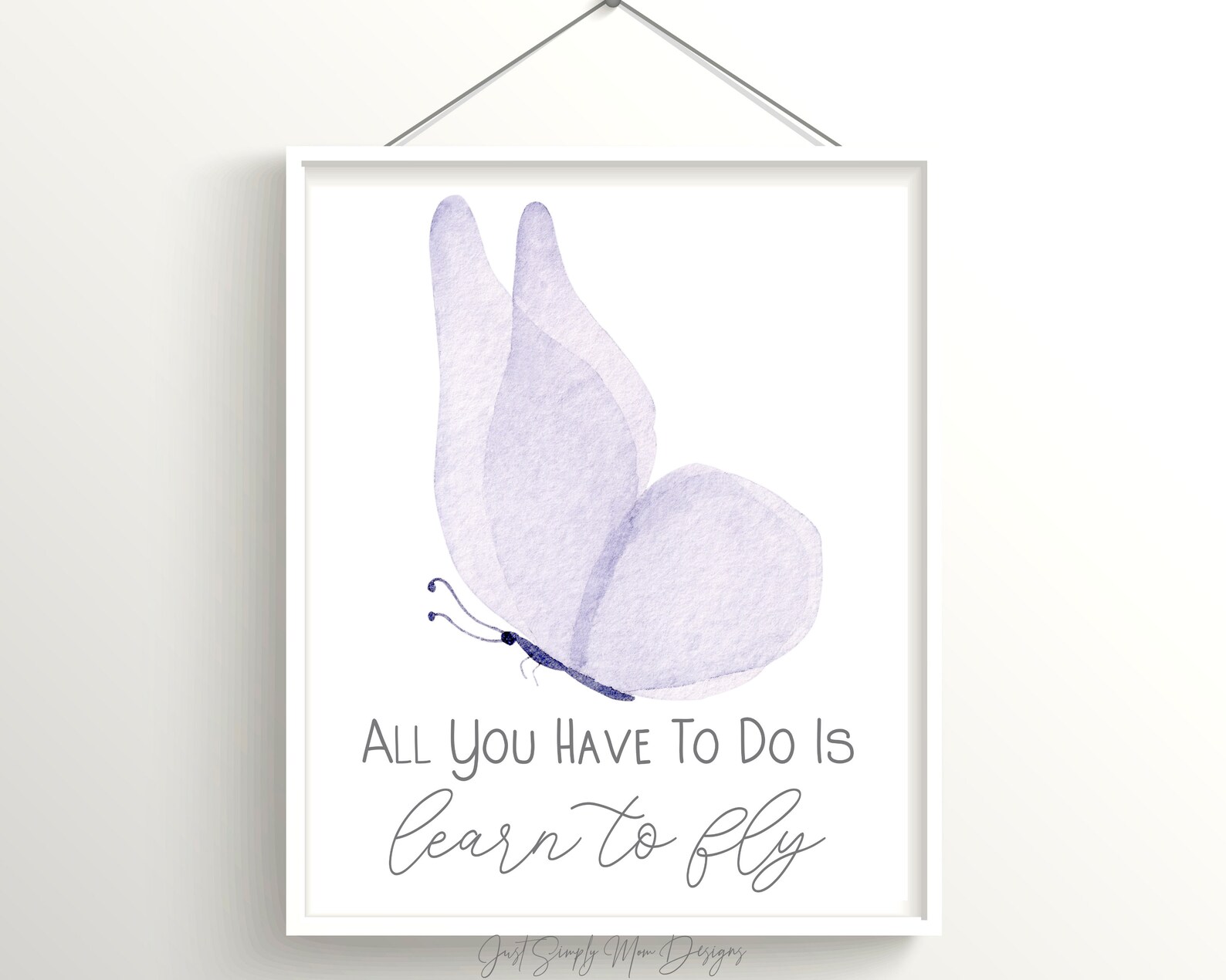 Purple Nursery Decor Butterfly Nursery Decor lavendar Etsy