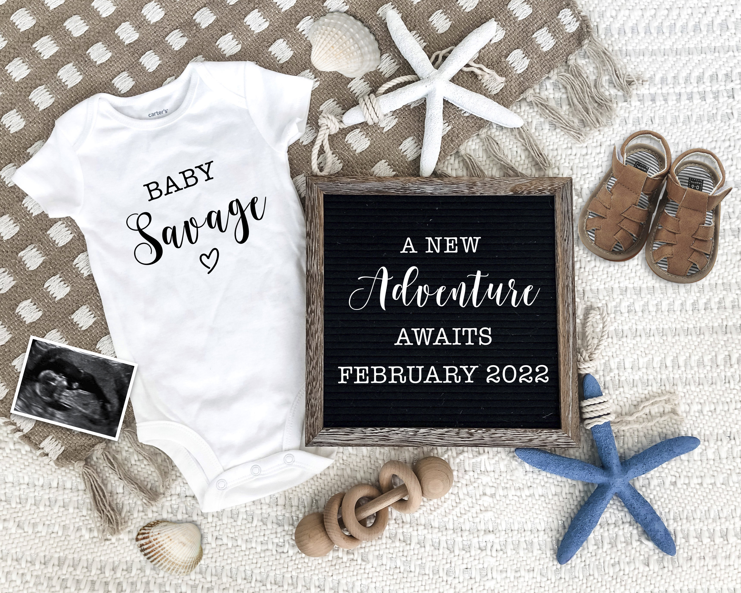 Summer Pregnancy Announcement Digital for Social Media Baby Etsy