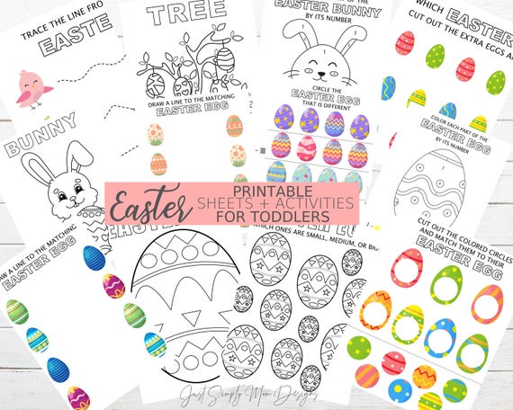 Printable Toddler Easter Learning and Educational Activities