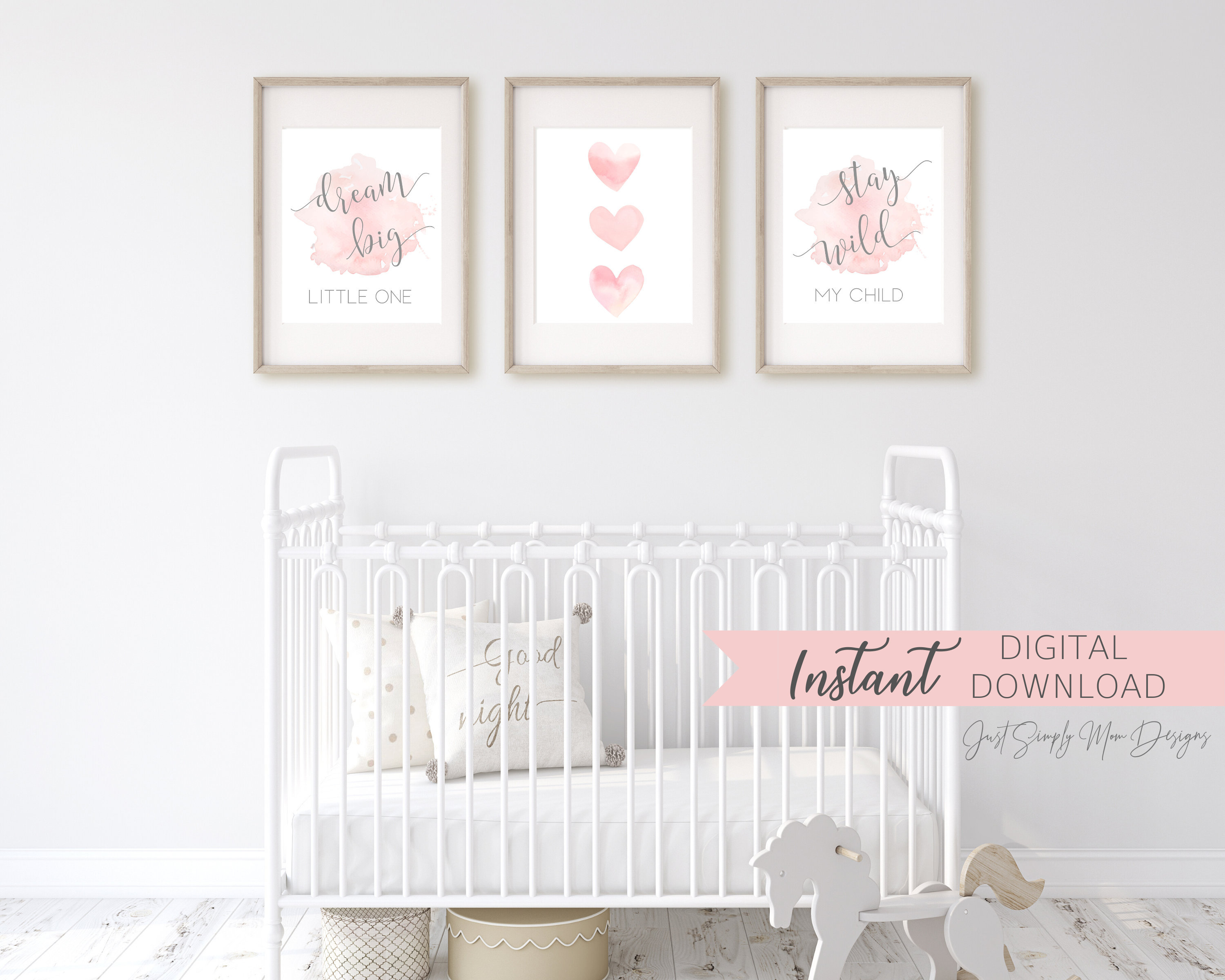 over crib art digital prints Kids Room Art Baby Quotes Nursery